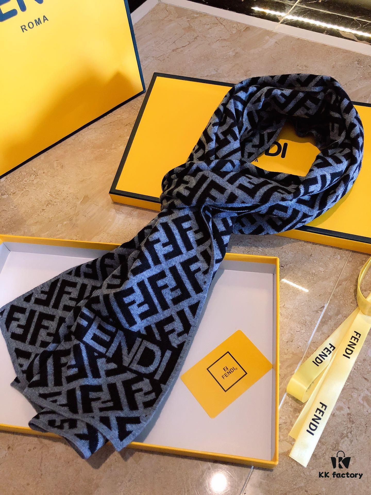 6931a925ccd8ab3d7af9d8bd FENDI (Fendi) High-End Cashmere Knit Scarf, Synchronized with Boutique