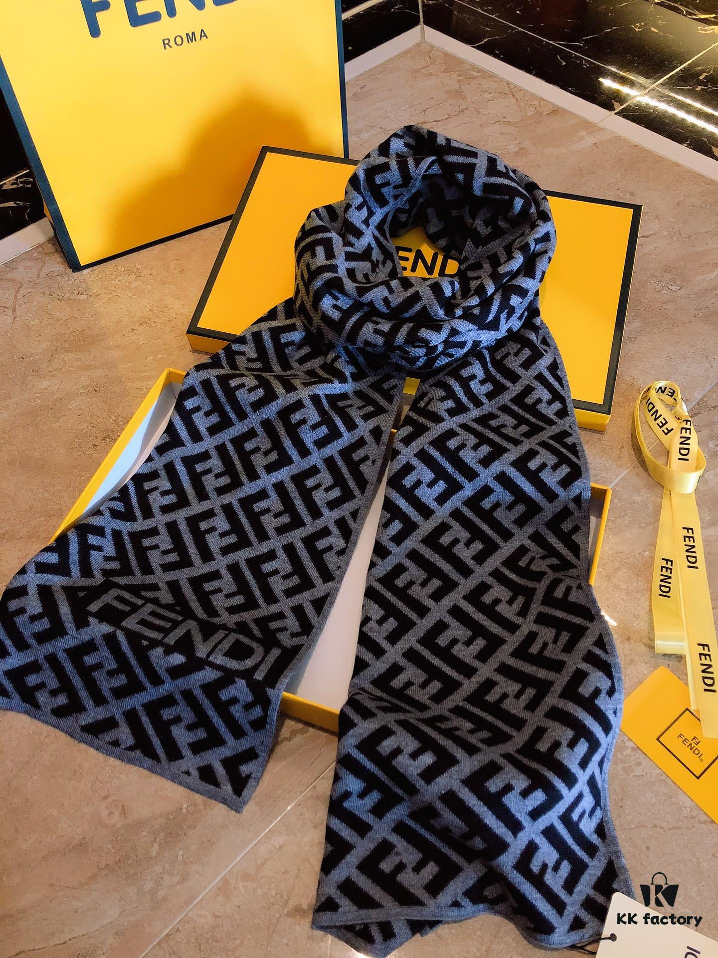 6931a925ccd8ab3d7af9d8bf FENDI (Fendi) High-End Cashmere Knit Scarf, Synchronized with Boutique