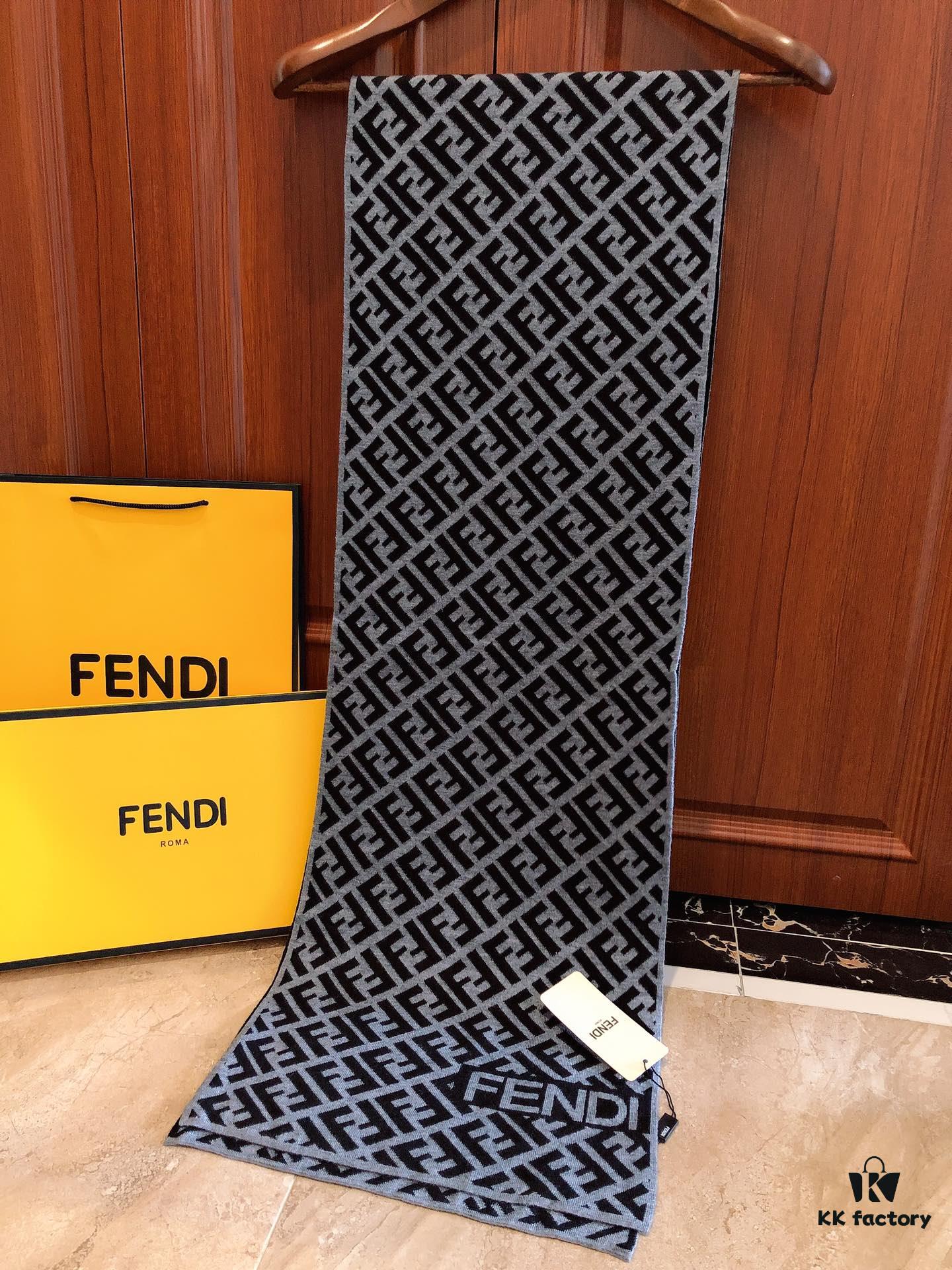 6931a926ccd8ab3d7af9d8c0 FENDI (Fendi) High-End Cashmere Knit Scarf, Synchronized with Boutique