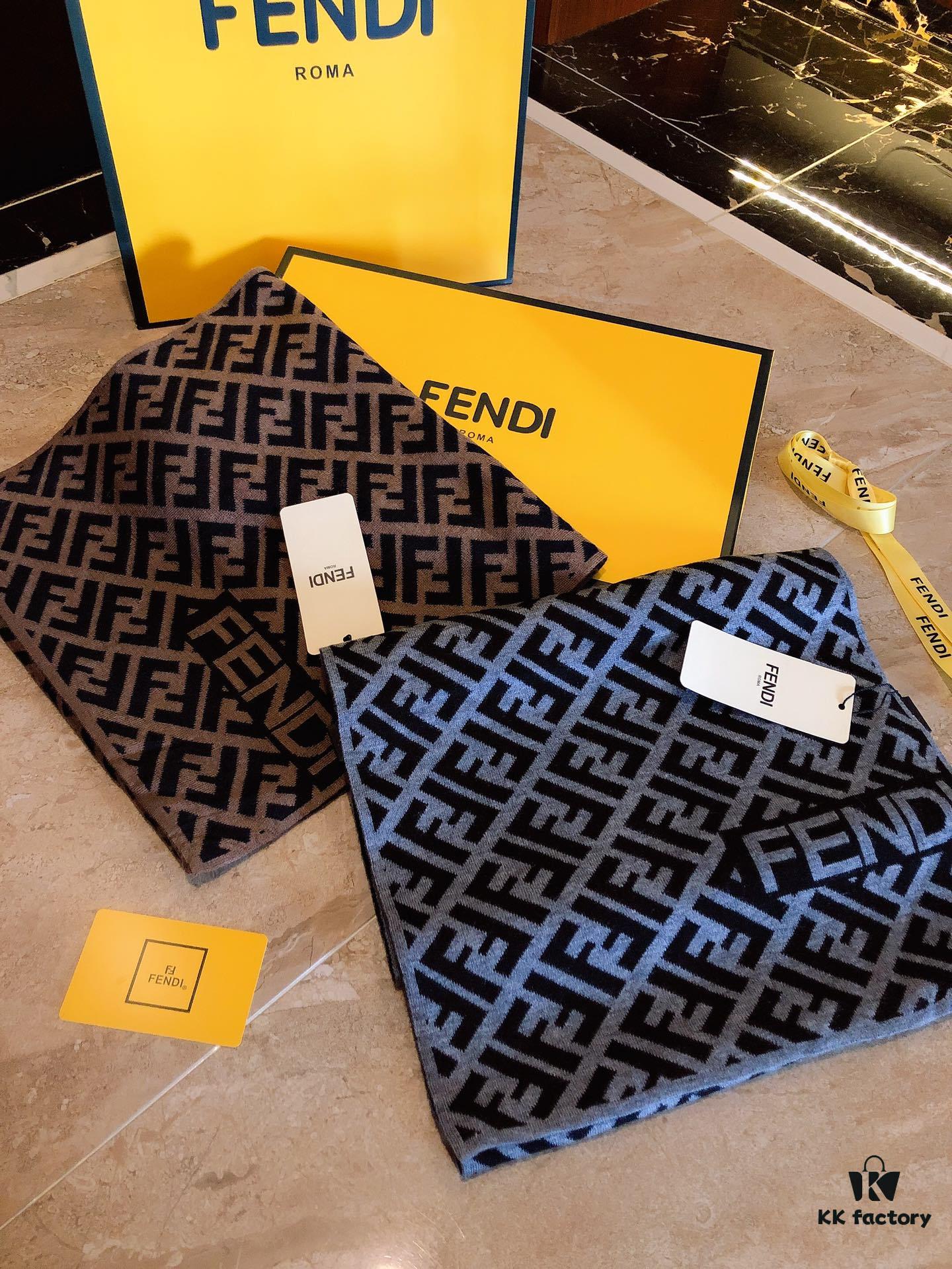 6931a926ccd8ab3d7af9d8c1 FENDI (Fendi) High-End Cashmere Knit Scarf, Synchronized with Boutique