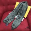 6931a928ccd8ab3d7af9d8e5 In Stock FENDI Ultra Soft and Smooth Green Shawl/Scarf, Dual-Sided Wear, 140*140cm, 30% Silk 70% Wool, Embossed FF Pattern