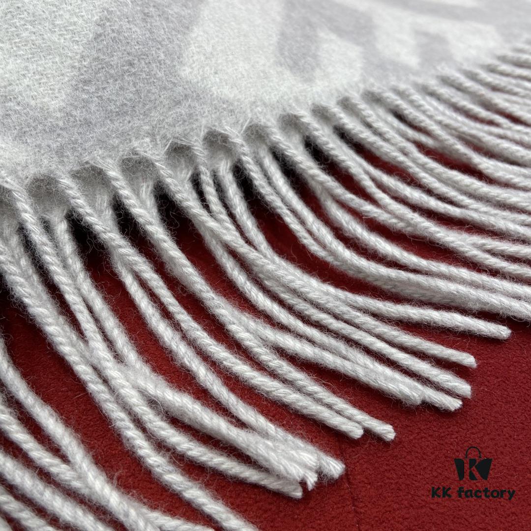 6931a928ccd8ab3d7af9d8e9 In Stock & Ready to Ship - Fendi Large Fringe Logo Double-Sided Cashmere Scarf, FF Monogram in Perfect Autumn-Winter Hue, 100% Premium Cashmere, Ultra Warm and Exceptionally Soft, 170×45cm