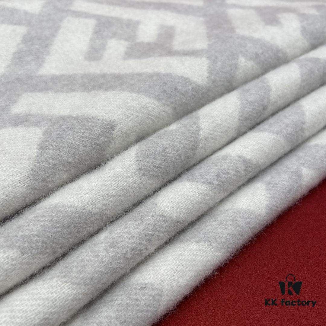 6931a928ccd8ab3d7af9d8ea In Stock & Ready to Ship - Fendi Large Fringe Logo Double-Sided Cashmere Scarf, FF Monogram in Perfect Autumn-Winter Hue, 100% Premium Cashmere, Ultra Warm and Exceptionally Soft, 170×45cm