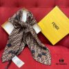6931a929ccd8ab3d7af9d8fa Fendi FF Monogram Washed Twill Silk Jacquard Scarf – Luxuriously Soft and Timelessly Elegant