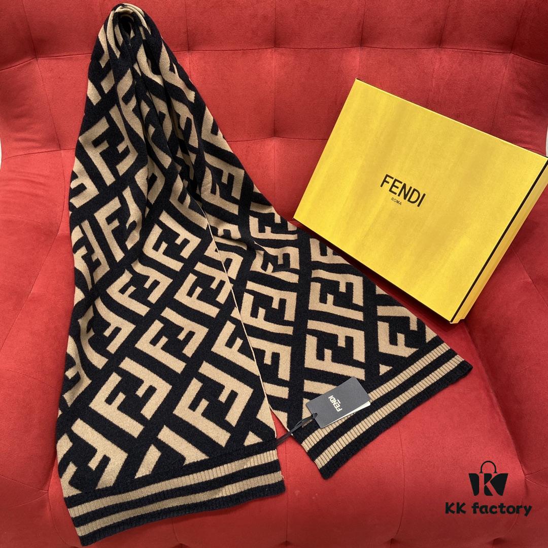 6931a92accd8ab3d7af9d901 Fendi Monogram Scarf Perfect for Coordinating with Coats