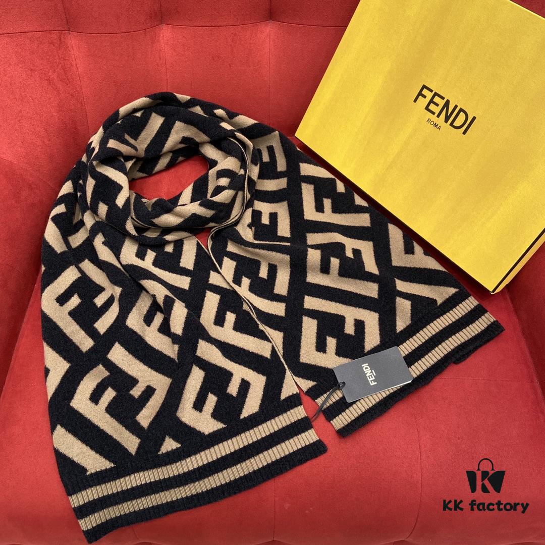 6931a92accd8ab3d7af9d902 Fendi Monogram Scarf Perfect for Coordinating with Coats