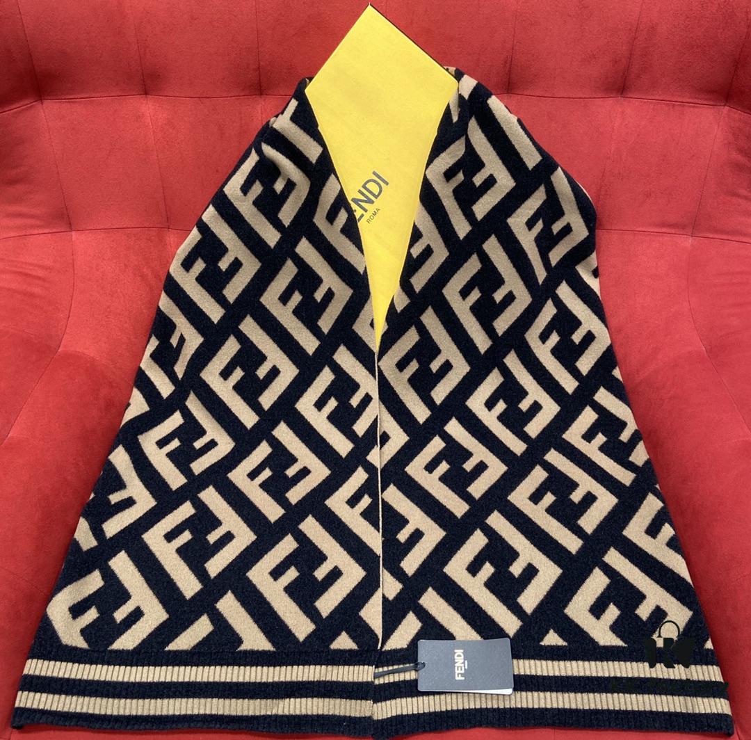 6931a92accd8ab3d7af9d909 Fendi Monogram Scarf Perfect for Coordinating with Coats
