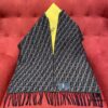 FENDI 100% Cashmere Scarf with Small FF Pattern – Elegant and Luxurious Winter Essential