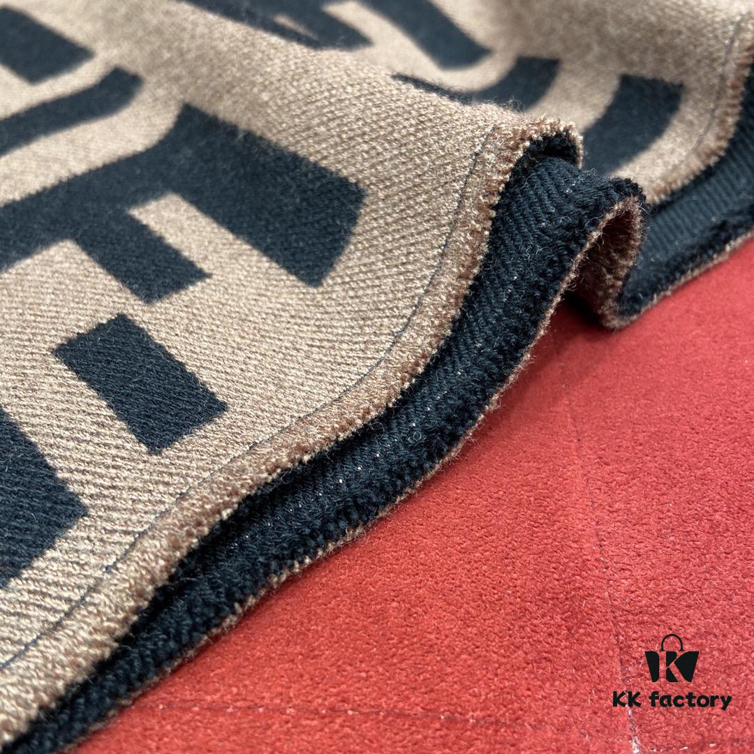 FENDI FF Monogram Classic Scarf with Orange Trim – The Legendary Scarf You Can't Buy Even with Money
