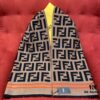 FENDI FF Monogram Classic Scarf with Orange Trim – The Legendary Scarf You Can't Buy Even with Money