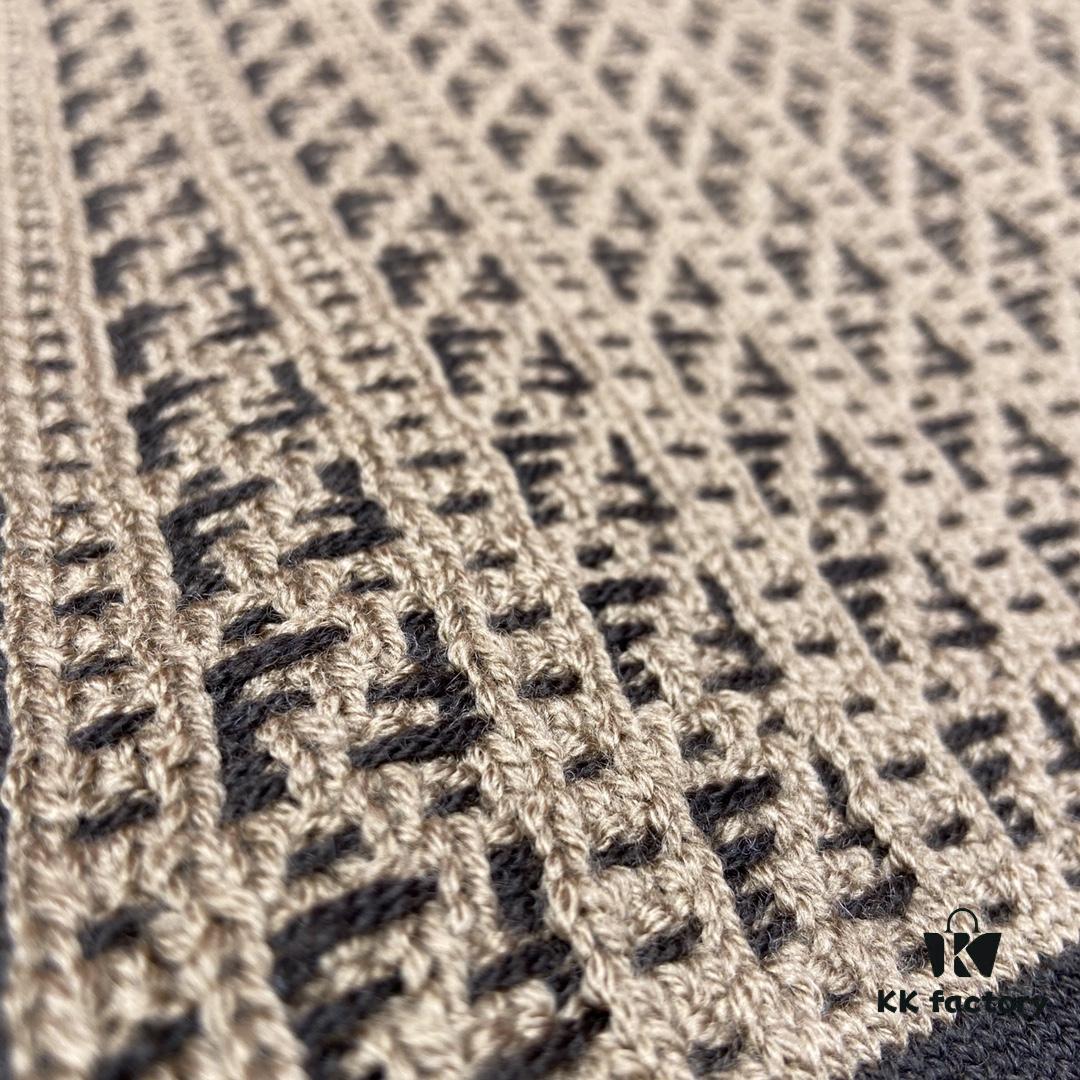 6931a92bccd8ab3d7af9d920 Brown FENDI Woven Wool Scarf 🧣 Timeless FF Monogram Pattern, Soft and Luxurious 100% Pure Wool Fabric, 30*180cm