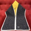 6931a92cccd8ab3d7af9d92d Black FENDI Woven Wool Scarf 🧣 Timeless FF Monogram Pattern, Soft and Luxurious 100% Pure Wool Fabric, 30*180cm