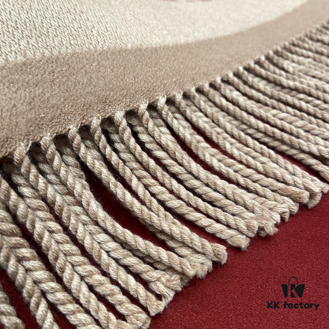 6931a92dccd8ab3d7af9d933 FENDI Autumn-Winter New Arrival Scarf – Soft, Elegant Colors That Exude Charm; Perfect for Daily Wear as a Neck Warmer or Shawl! Reversible Design, Non-Irritating, Thick and Fine Texture with 51% Wool and 49% Cashmere, 38*215cm