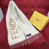 6931a92dccd8ab3d7af9d937 FENDI Autumn Winter New Checkered Double-Sided Fringe Scarf – Unisex Wear, Non-Irritating, Soft and Durable, 75% Wool 25% Cashmere, 30*180cm