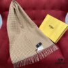 6931a92dccd8ab3d7af9d938 FENDI Autumn Winter New Checkered Double-Sided Fringe Scarf – Unisex Wear, Non-Irritating, Soft and Durable, 75% Wool 25% Cashmere, 30*180cm
