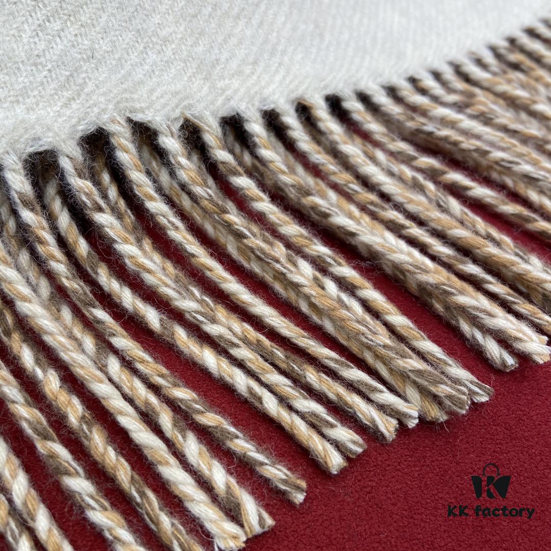 6931a92dccd8ab3d7af9d93e FENDI Autumn Winter New Checkered Double-Sided Fringe Scarf – Unisex Wear, Non-Irritating, Soft and Durable, 75% Wool 25% Cashmere, 30*180cm