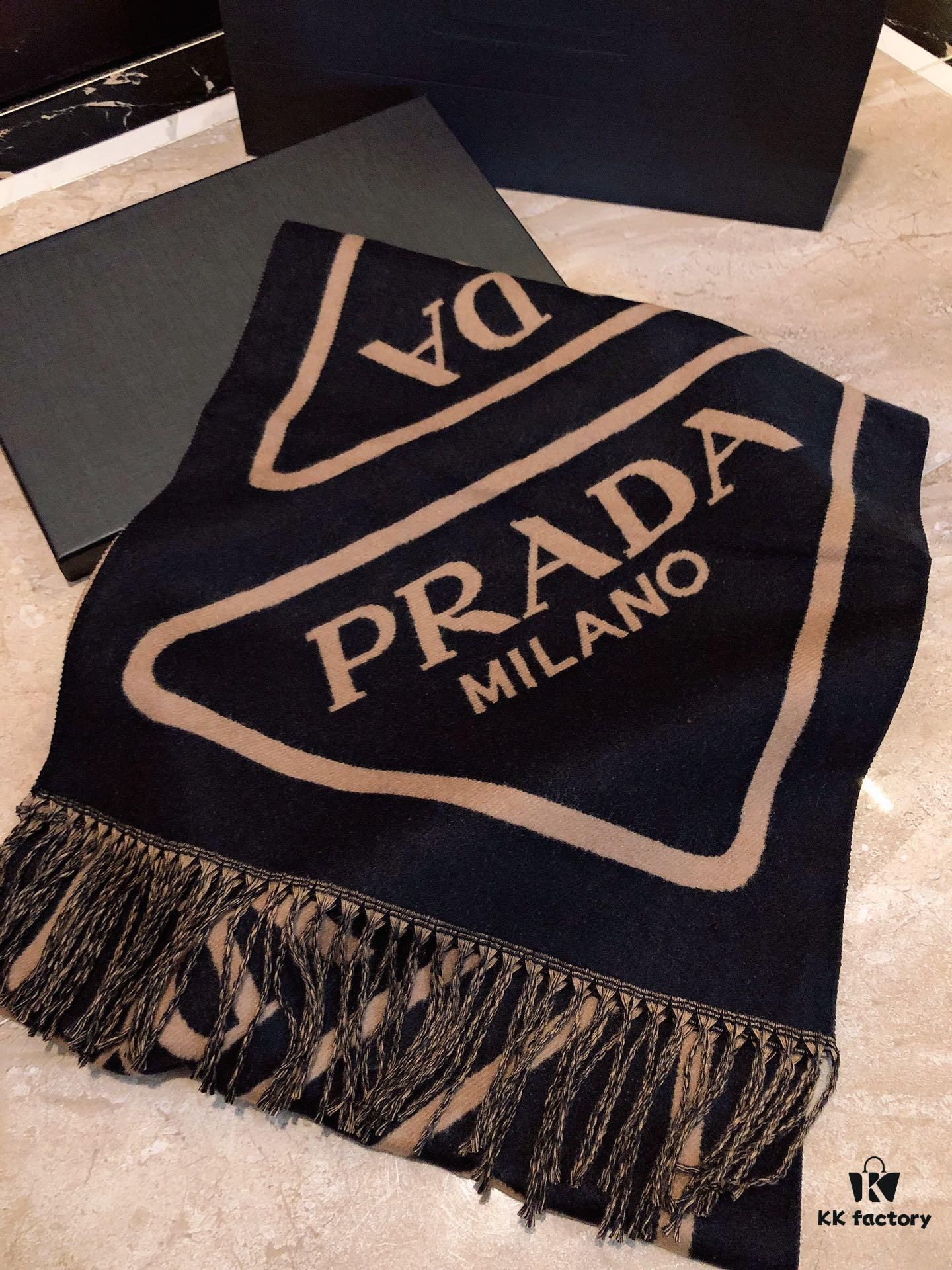 6931a92eccd8ab3d7af9d94c Prada Latest Couple Scarf Double-Sided Jacquard Scarf, Large and Minimalist, The Ultimate Choice for Successful Men, Classic Pattern with Logo Design, Fashionable Colors Exuding a Sophisticated Atmosphere, Fully Meeting Your Demands for Style and Quality
