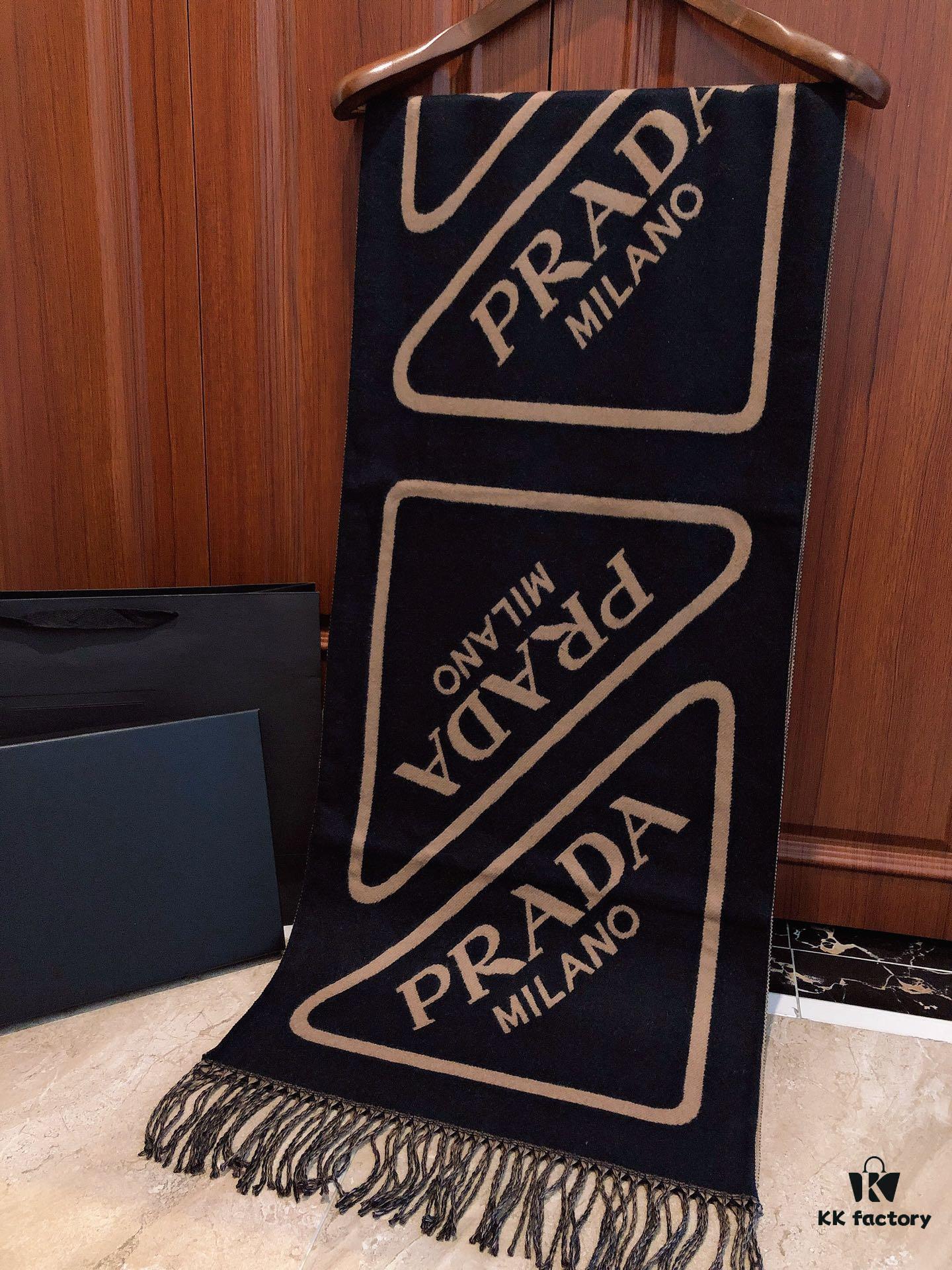6931a92fccd8ab3d7af9d951 Prada Latest Couple Scarf Double-Sided Jacquard Scarf, Large and Minimalist, The Ultimate Choice for Successful Men, Classic Pattern with Logo Design, Fashionable Colors Exuding a Sophisticated Atmosphere, Fully Meeting Your Demands for Style and Quality