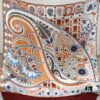 6931a931ccd8ab3d7af9d974 Hermes 100% Silk Cashmere Paisley Floral Scarf, 140x140cm