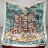 6931a932ccd8ab3d7af9d988 Hermes Shawl with Twelve Leopard Motif, 70% Cashmere and 30% Mulberry Silk, Popular 140x140 Size