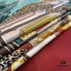 6931a932ccd8ab3d7af9d98e Hermes Shawl with Twelve Leopard Motif, 70% Cashmere and 30% Mulberry Silk, Popular 140x140 Size