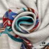 Hermes Bathrobe Shawl 90*180cm 70% Cashmere 30% Mulberry Silk Plaid Scarf Suitable for All Seasons Velvet Fabric Warm in Winter Cool in Summer