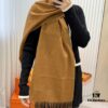 6931a934ccd8ab3d7af9d9a4 Hermes · Autumn-Winter New Arrival · Two-Tone Threaded Cashmere Scarf