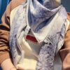 Hermes Rare Garden Sketch Collection Scarf - Exquisite Silk Cashmere Blend, 140x140cm