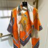 New Cashmere Scarf 👏👏 Everyone Who Buys Says It's Beautiful! Recommended 💕 [Mr. Carriage 140] Cashmere Square Scarf, Top-Tier Craftsmanship at an Incredible Value! Gift Like Hermès Counter Bestseller 🎁💟