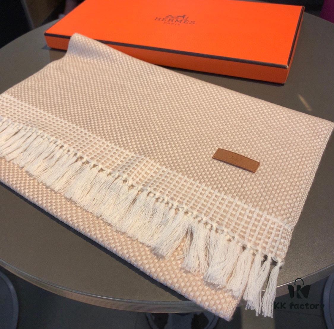 6931a937ccd8ab3d7af9d9da Hermes Handwoven Cashmere Scarf! Subtle and Sophisticated Style for Autumn and Winter!