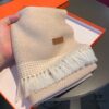 6931a937ccd8ab3d7af9d9db Hermes Handwoven Cashmere Scarf! Subtle and Sophisticated Style for Autumn and Winter!