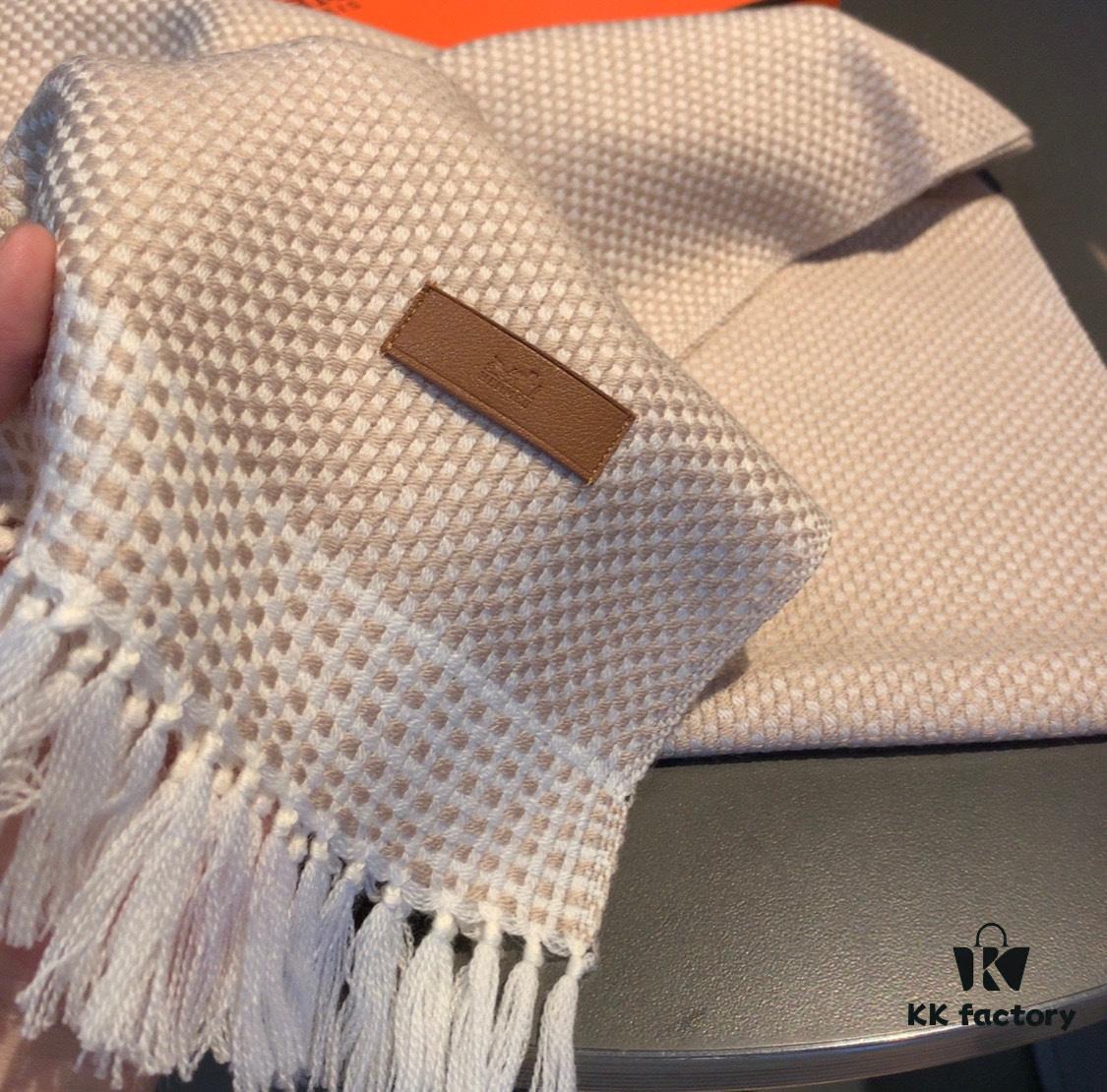 6931a937ccd8ab3d7af9d9dc Hermes Handwoven Cashmere Scarf! Subtle and Sophisticated Style for Autumn and Winter!