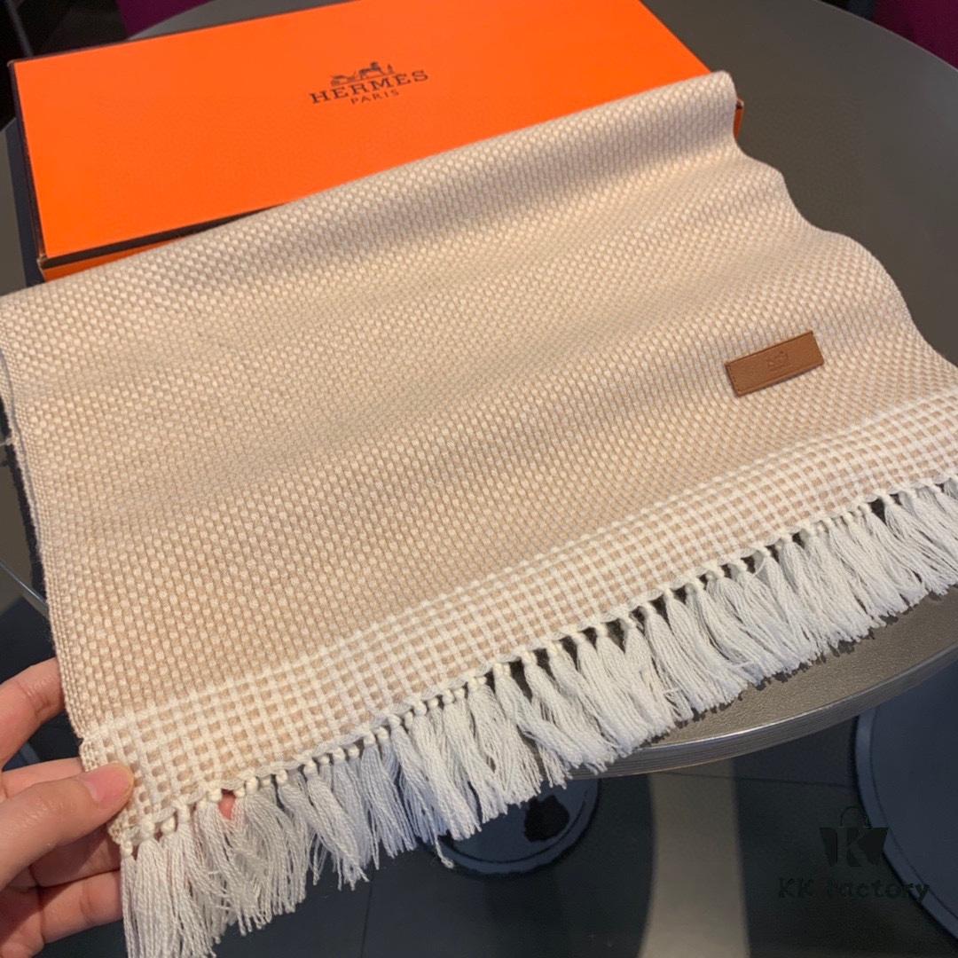 6931a937ccd8ab3d7af9d9df Hermes Handwoven Cashmere Scarf! Subtle and Sophisticated Style for Autumn and Winter!