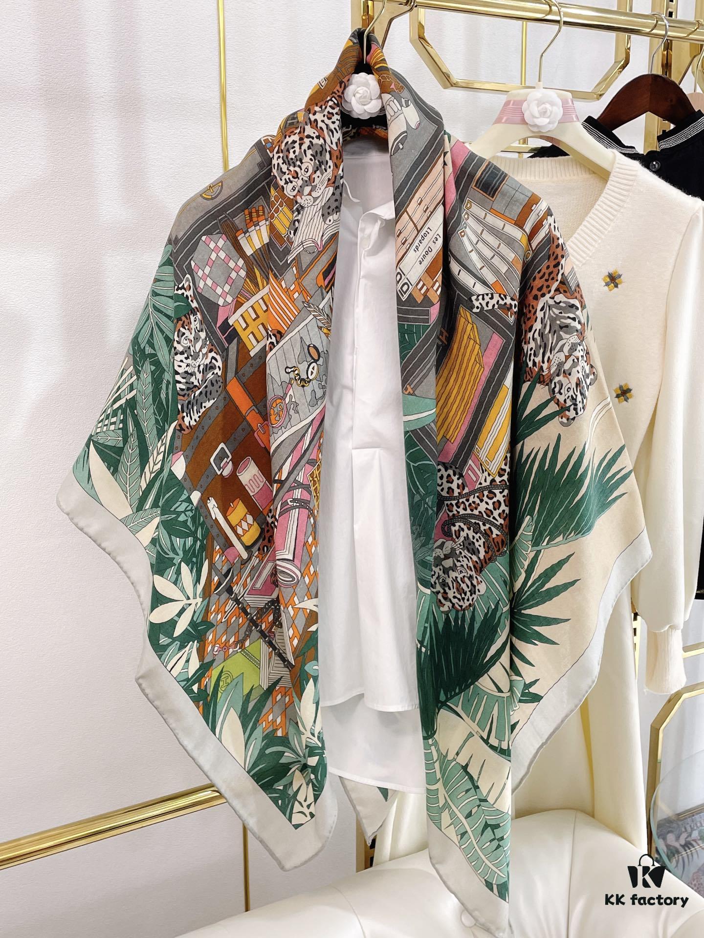 6931a939ccd8ab3d7af9d9fe Hermes Counter Synchronized Luxury Cashmere Scarf 【Twelve Leopard Design🐆】Top Craftsmanship, Highly Recommended for Its Stunning Appearance and Exceptional Value