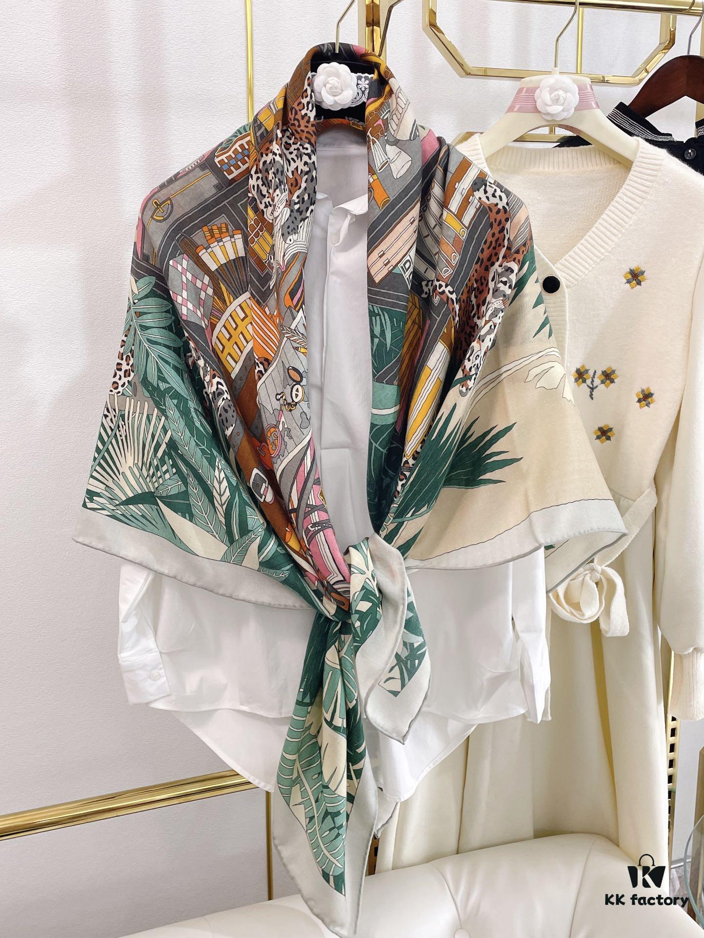 6931a939ccd8ab3d7af9d9ff Hermes Counter Synchronized Luxury Cashmere Scarf 【Twelve Leopard Design🐆】Top Craftsmanship, Highly Recommended for Its Stunning Appearance and Exceptional Value