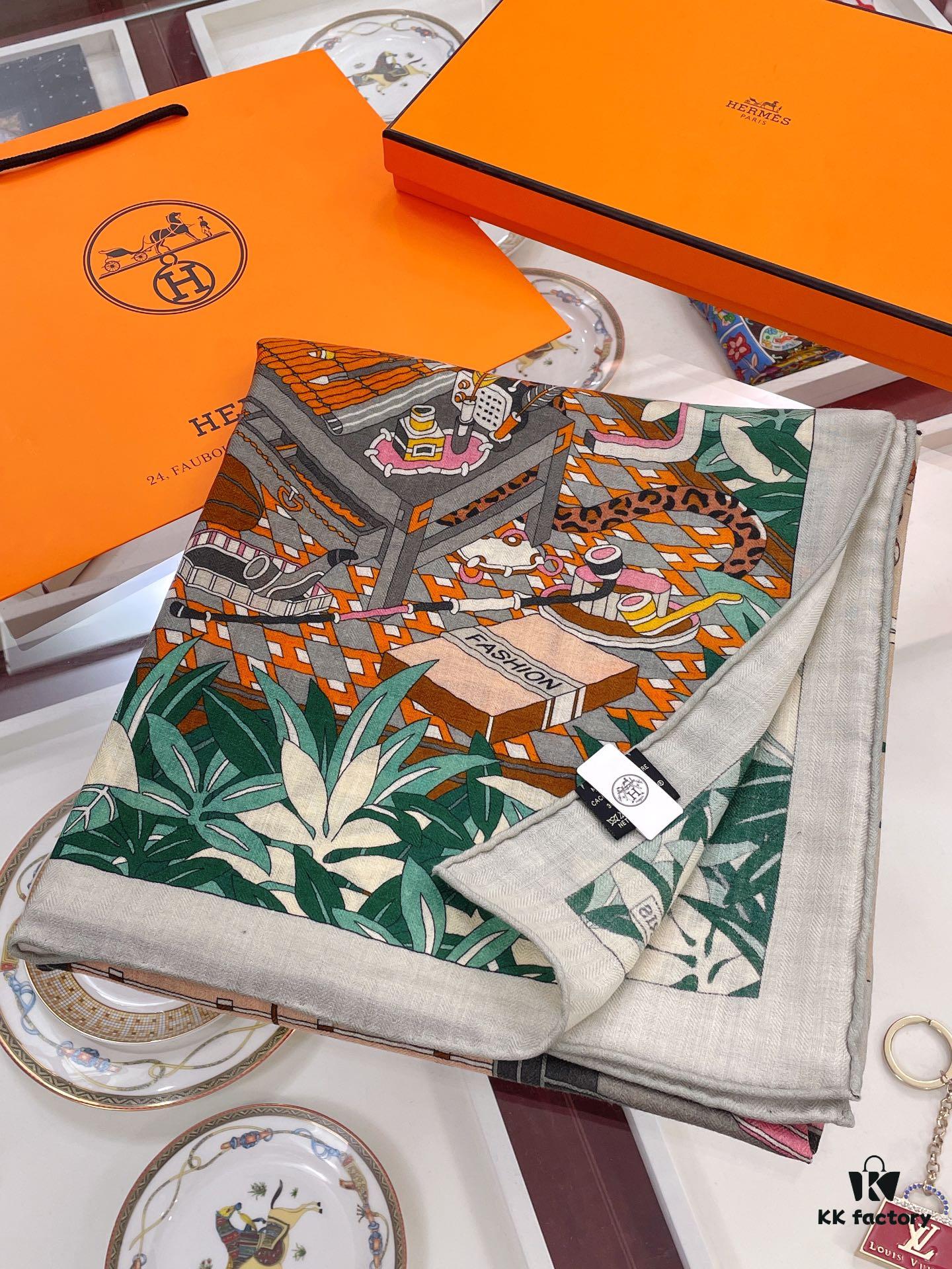 6931a93accd8ab3d7af9da01 Hermes Counter Synchronized Luxury Cashmere Scarf 【Twelve Leopard Design🐆】Top Craftsmanship, Highly Recommended for Its Stunning Appearance and Exceptional Value