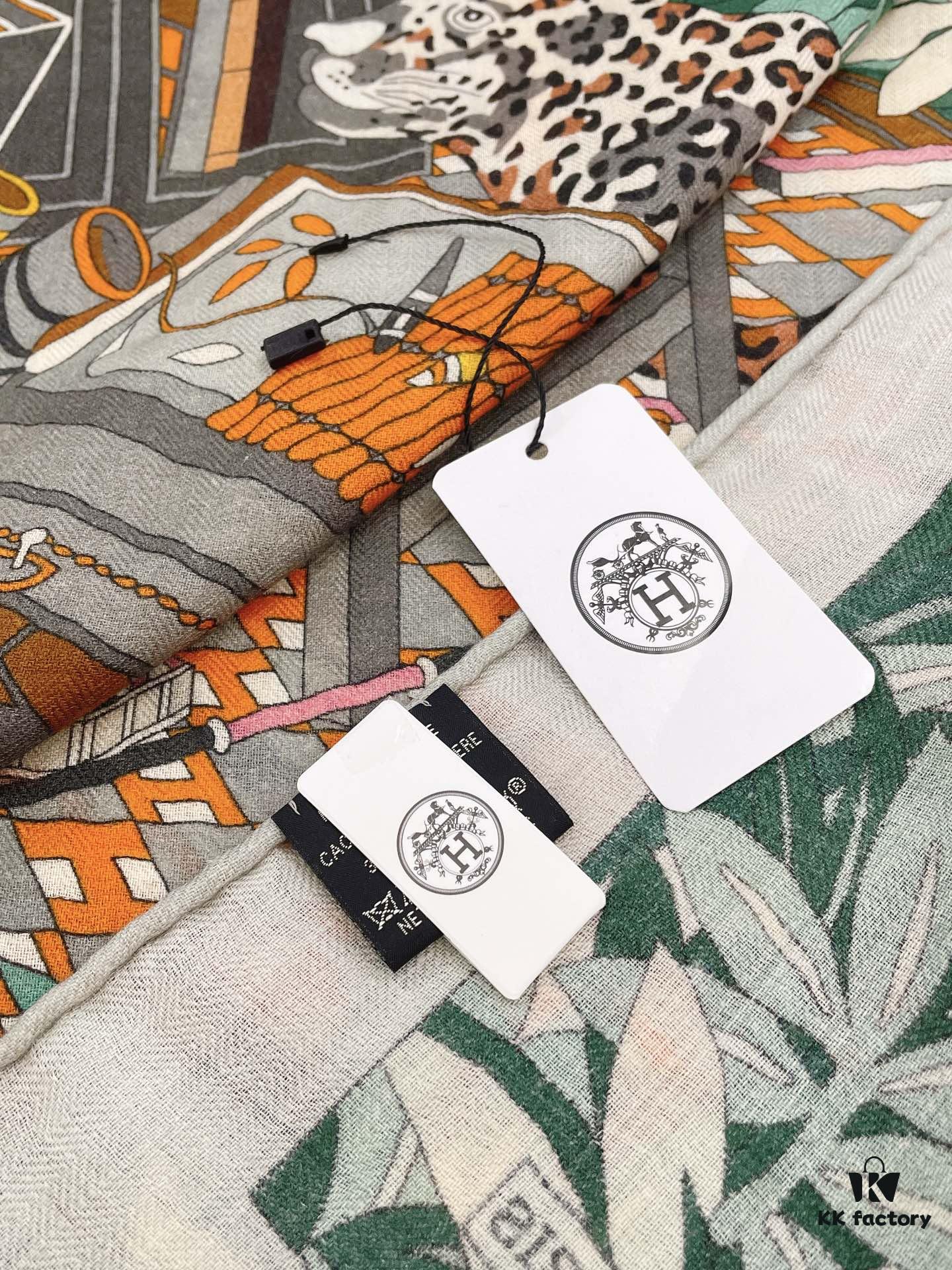 6931a93accd8ab3d7af9da03 Hermes Counter Synchronized Luxury Cashmere Scarf 【Twelve Leopard Design🐆】Top Craftsmanship, Highly Recommended for Its Stunning Appearance and Exceptional Value
