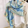 6931a93accd8ab3d7af9da0b Double-Sided Two-Tone Cashmere Scarf 'You Hui Zhuan Bu and Snake Advance 140' - New Arrival