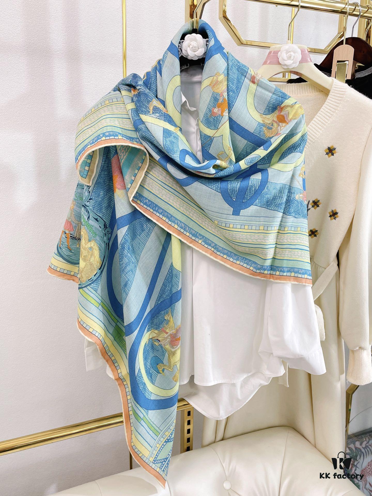 6931a93accd8ab3d7af9da0b Double-Sided Two-Tone Cashmere Scarf 'You Hui Zhuan Bu and Snake Advance 140' - New Arrival