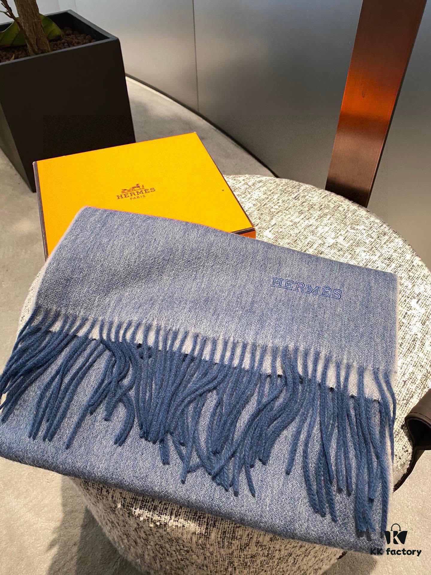 6931a93cccd8ab3d7af9da2b HERMES Scarf, Unisex Cashmere Wrap from 2022 Paris Fashion Show