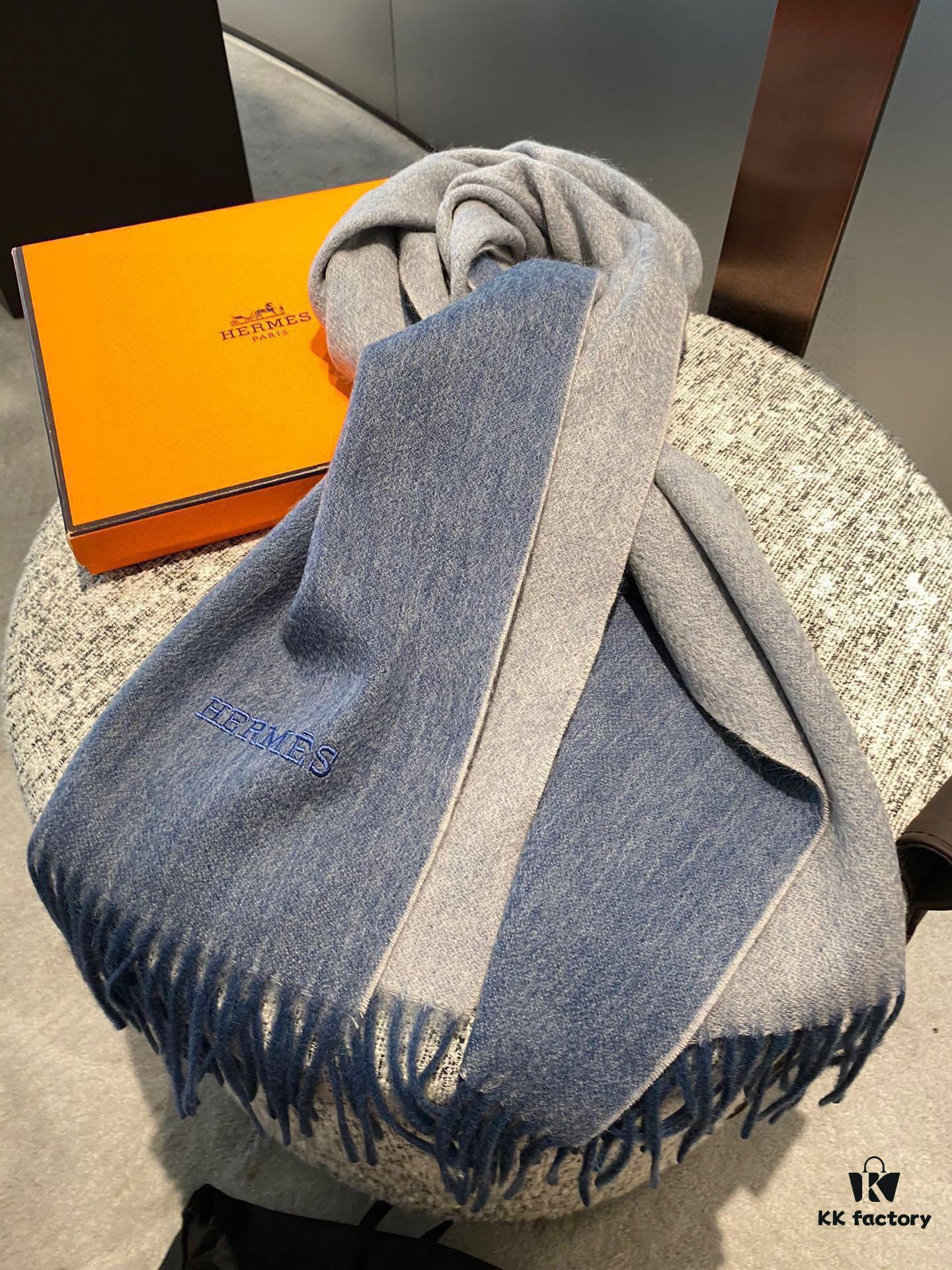 6931a93cccd8ab3d7af9da30 HERMES Scarf, Unisex Cashmere Wrap from 2022 Paris Fashion Show
