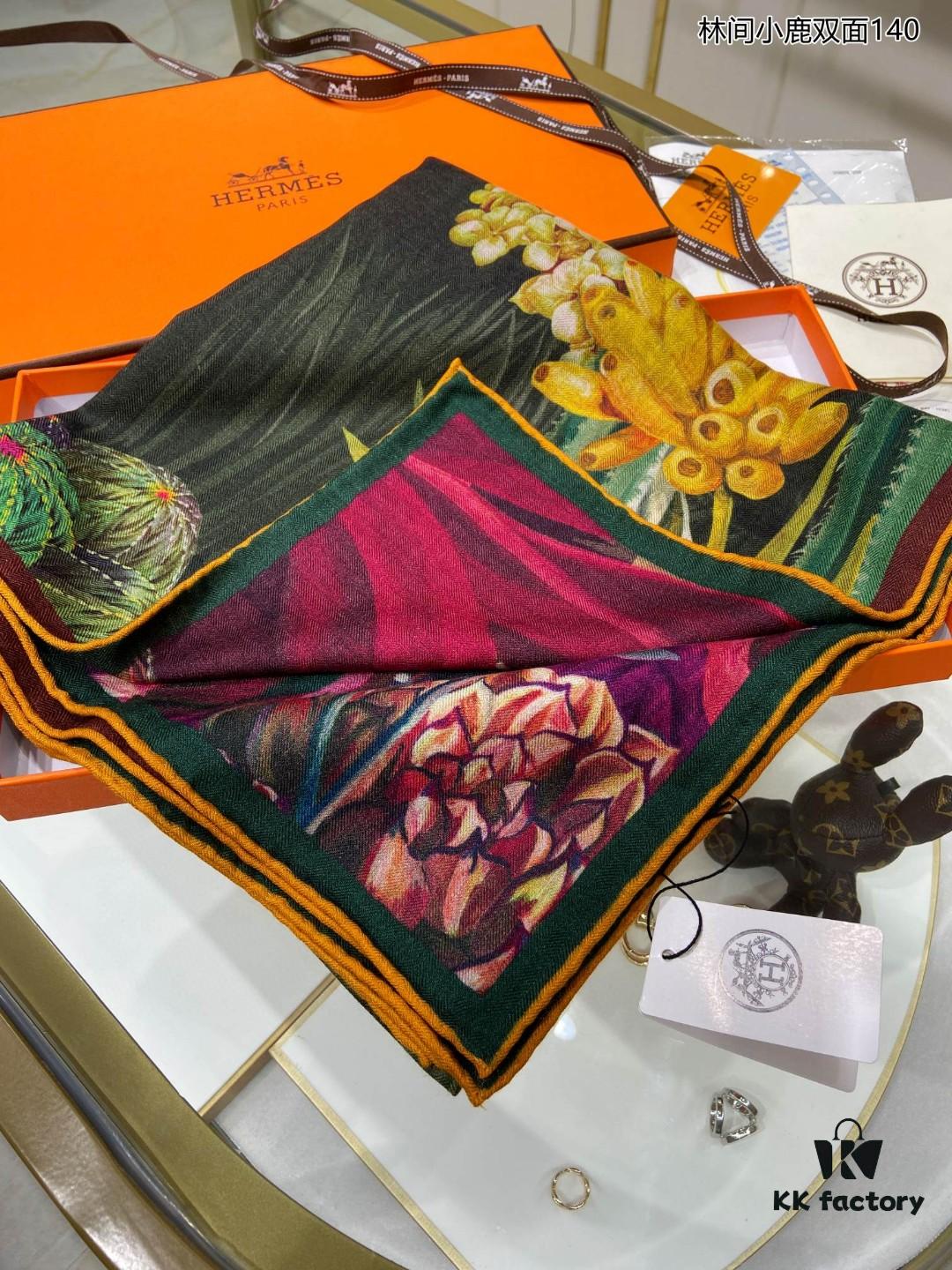 6931a93eccd8ab3d7af9da50 New Cashmere Scarf 🆕🏇🏇 Buyers Rave About the Style! 💕【Colorful Lantern Flower Double-Sided 140】Cashmere Square Scarf, Two-Sided Dual Color Design, Premium Craftsmanship, Exceptional Value! Gift-Worthy Like Hermès 🔖💟