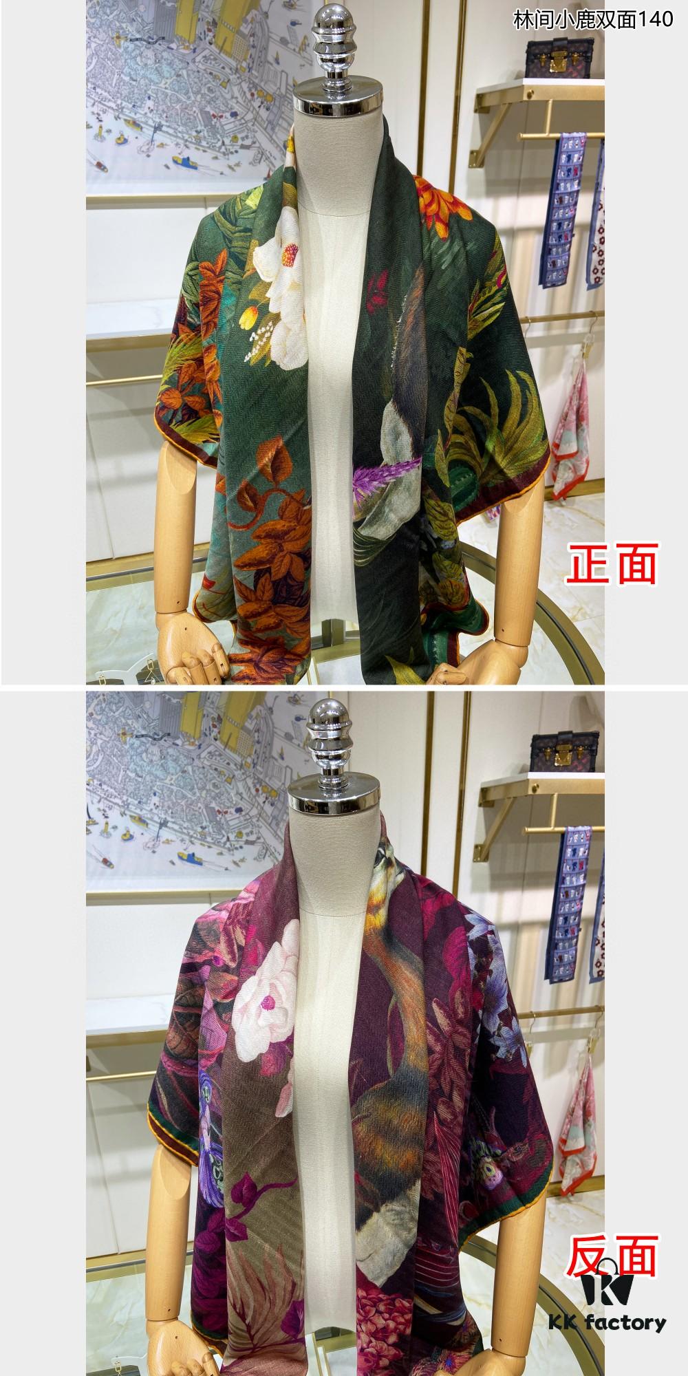 6931a93fccd8ab3d7af9da53 New Cashmere Scarf 🆕🏇🏇 Buyers Rave About the Style! 💕【Colorful Lantern Flower Double-Sided 140】Cashmere Square Scarf, Two-Sided Dual Color Design, Premium Craftsmanship, Exceptional Value! Gift-Worthy Like Hermès 🔖💟