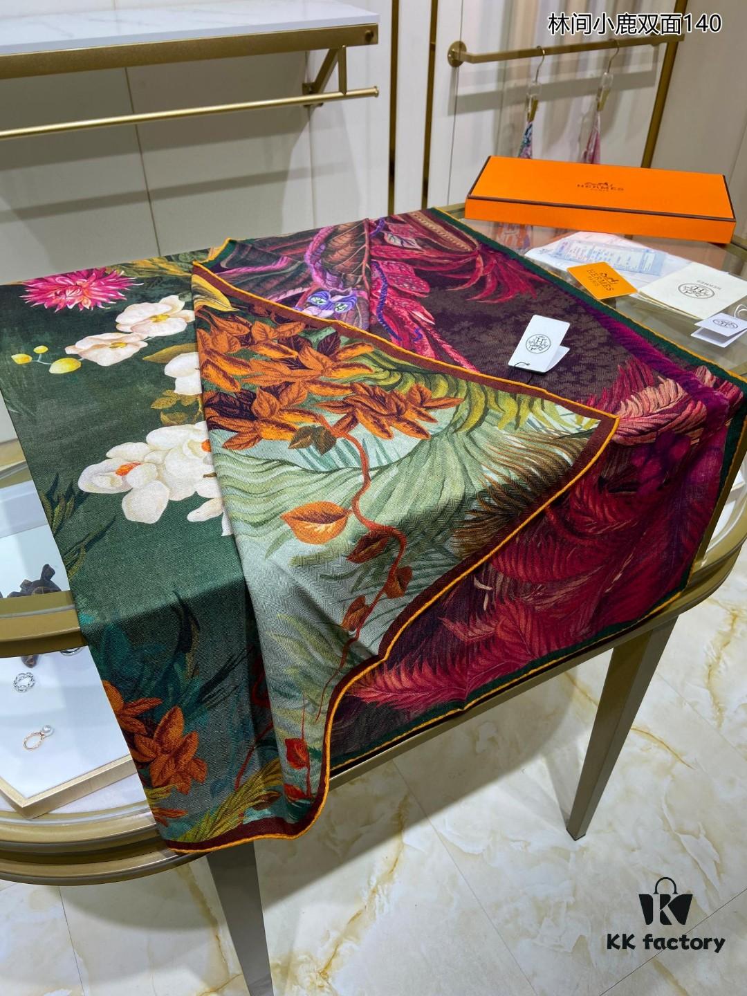 6931a93fccd8ab3d7af9da54 New Cashmere Scarf 🆕🏇🏇 Buyers Rave About the Style! 💕【Colorful Lantern Flower Double-Sided 140】Cashmere Square Scarf, Two-Sided Dual Color Design, Premium Craftsmanship, Exceptional Value! Gift-Worthy Like Hermès 🔖💟