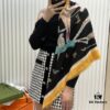 Hermès 1:1 Pattern Cashmere Scarf – Authentic 300-Thread Pure Cashmere, Upgraded Fabric, 100*200 cm, In Stock in Three Colors