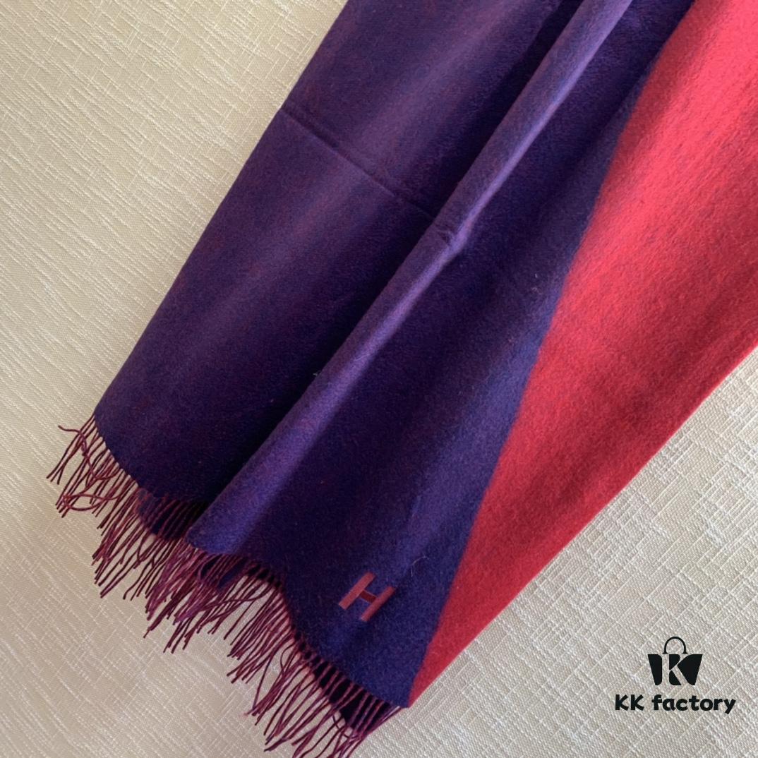 6931a941ccd8ab3d7af9da74 Hermes · Autumn-Winter New Arrival · Color-Block Cashmere Scarf
