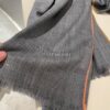 Hermès-style Luxury Scarf with Metal Frame Design, Made from Kashmiri Cashmere