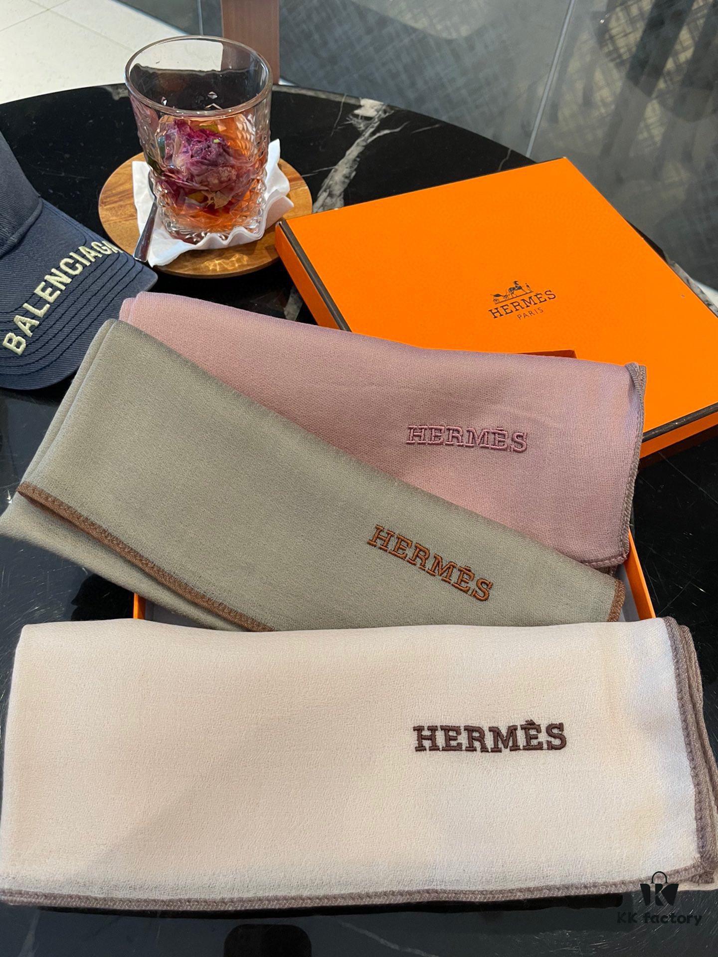 6931a942ccd8ab3d7af9da84 2022 Hermès New Arrival Cashmere Scarf – Italian Crafted Baby Cashmere, Elegant Solid Color Design, 100% Pure Cashmere, 100cm x 100cm