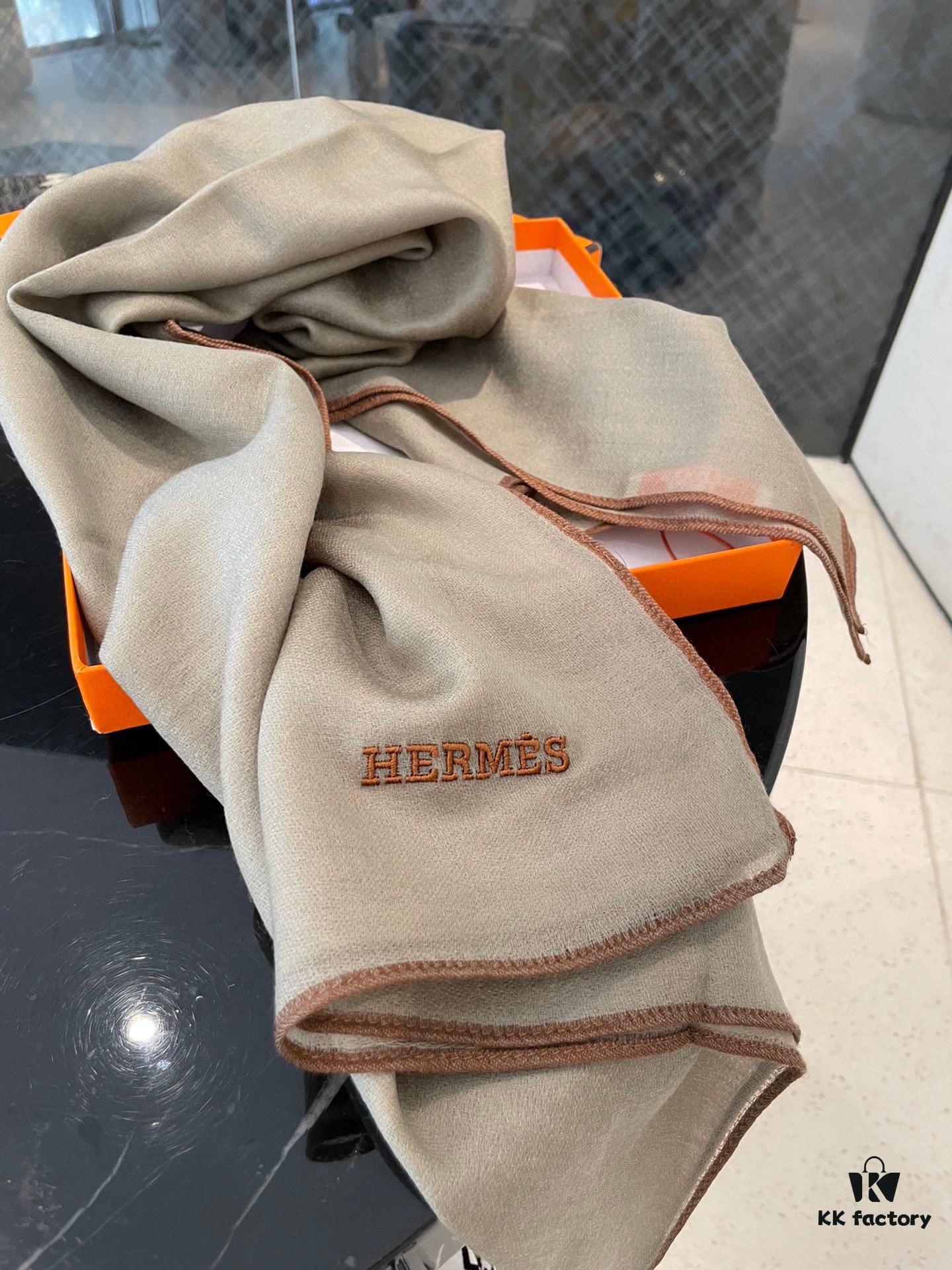 6931a942ccd8ab3d7af9da87 2022 Hermès New Arrival Cashmere Scarf – Italian Crafted Baby Cashmere, Elegant Solid Color Design, 100% Pure Cashmere, 100cm x 100cm