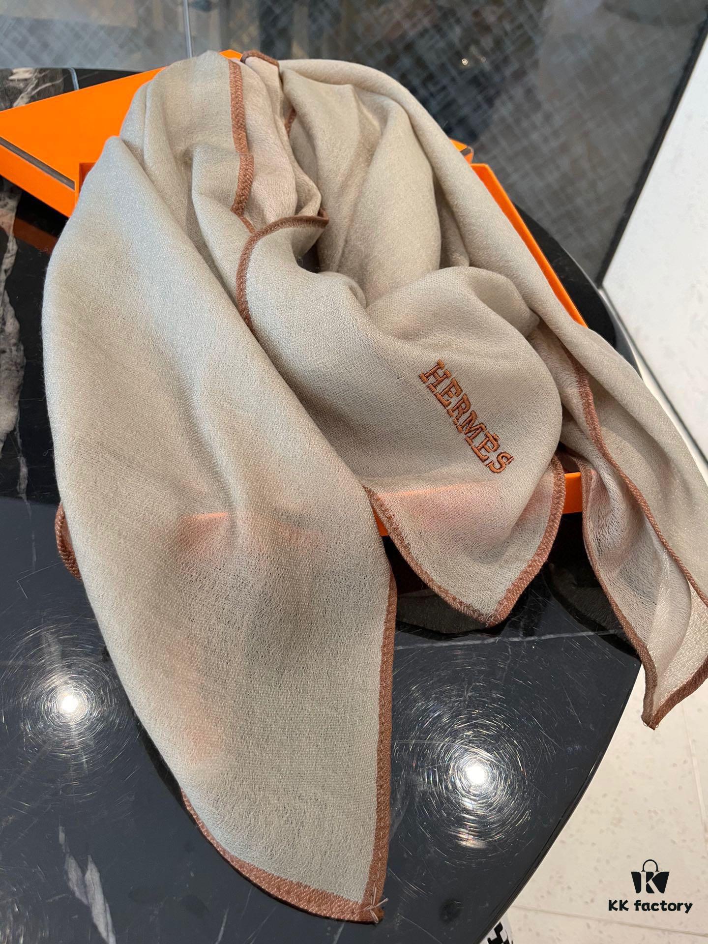 6931a942ccd8ab3d7af9da8a 2022 Hermès New Arrival Cashmere Scarf – Italian Crafted Baby Cashmere, Elegant Solid Color Design, 100% Pure Cashmere, 100cm x 100cm